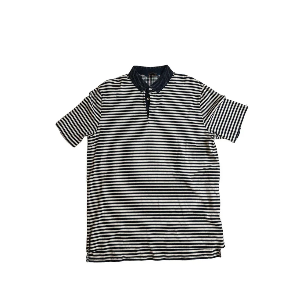 Polo Golf Ralph Lauren mens‎ Polo short sleeve shirt black white stripes large